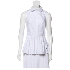 Karen Millen sleeveless peplum top, runs small